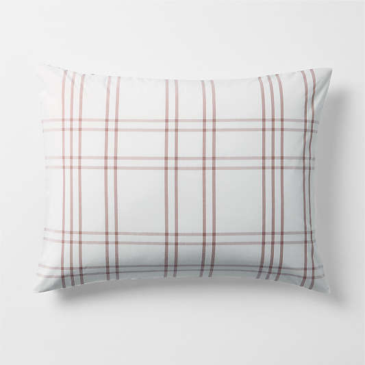 Stax Violet Rose Organic Cotton Yarn Dyed Kids Pillow Sham