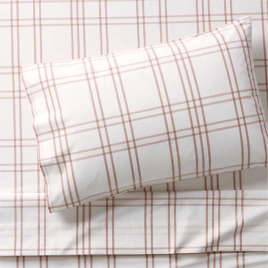 Stax Violet Rose Organic Cotton Yarn Dyed Kids Sheet Set