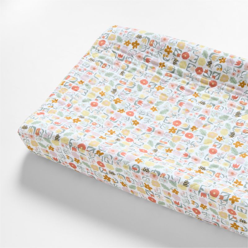 Stay Cool Flora Organic Cotton Baby Changing Pad Cover - image 0 of 2