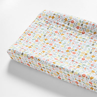 View Stay Cool Flora Organic Cotton Baby Changing Pad Cover details
