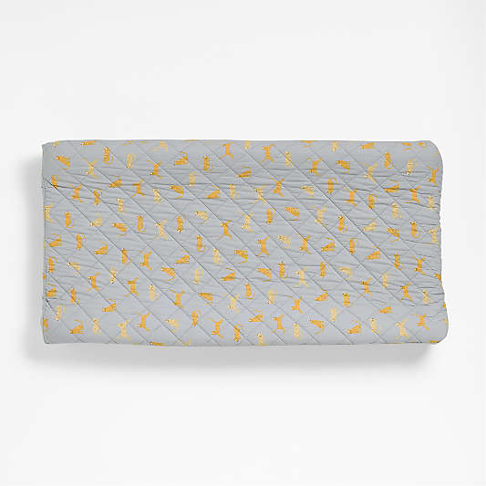 Stay Cool Little Leopards Organic Cotton Baby Changing Pad Cover