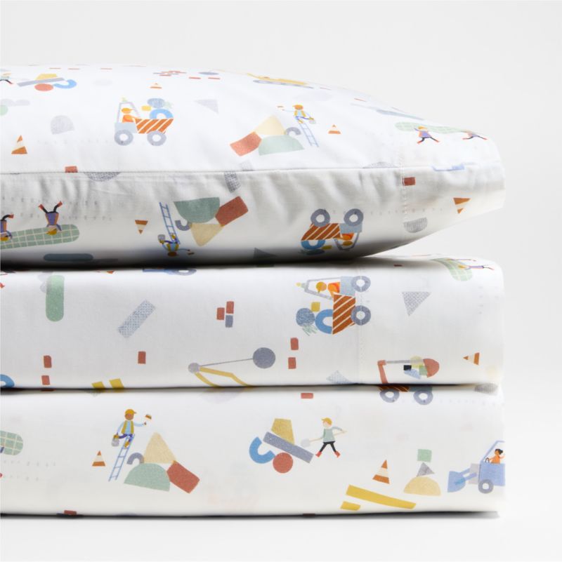 Stay Cool Modern Trucks Organic Cotton Toddler Sheet Set - image 3 of 4