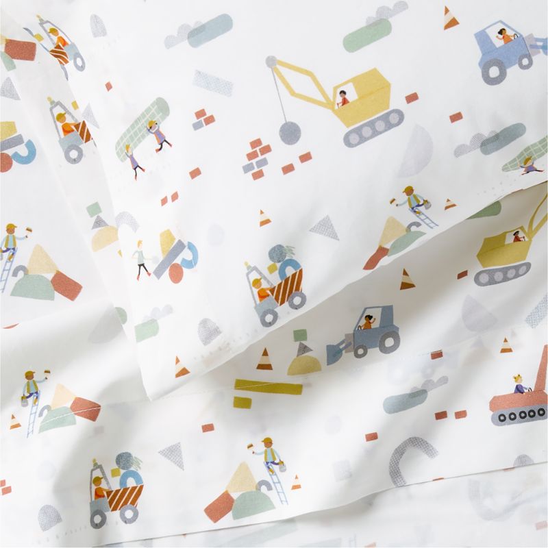 Stay Cool Modern Trucks Organic Cotton Toddler Sheet Set - image 2 of 4