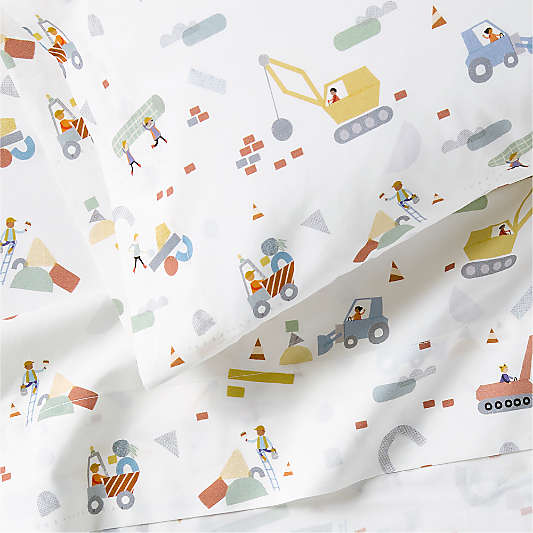 Stay Cool Trucks 100% Organic Cotton Toddler Sheet Set