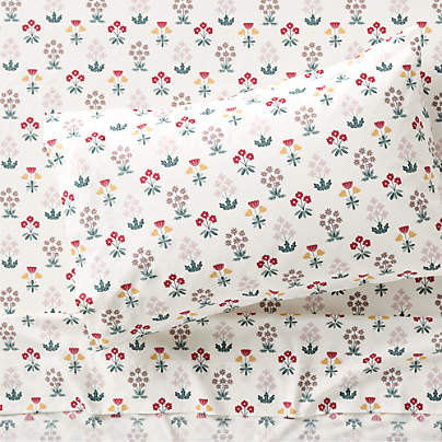 Stay Cool Nordic Bloom Organic Cotton Kids Twin Sheet Set