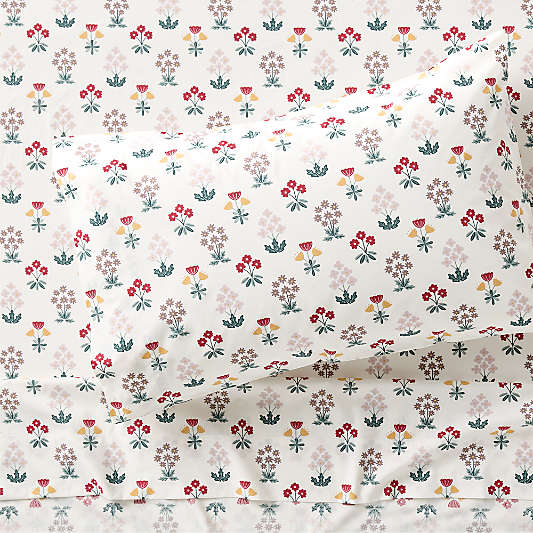 Stay Cool Nordic Bloom Organic Cotton Kids Twin Sheet Set