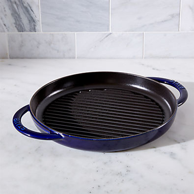 View Staub ® Dark Blue Round Pure Grill details