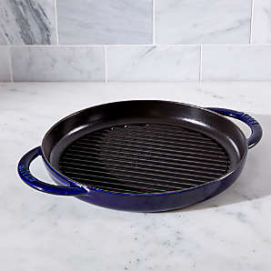Dropship Cast Iron Grill Pan 12.6 Inch Pre-Seasoned Cast Iron Griddle Pan  Dual Handles Cast Iron Skillets For BBQ Round Cast Iron Griddle For Any  Stove Top And All Cooking Tops to