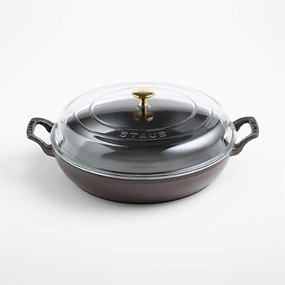 Staub ® Matte Espresso 3.5-Qt.Braiser with Glass Lid