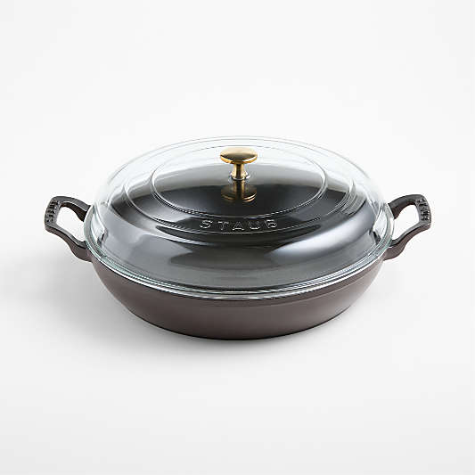 Staub ® Matte Espresso 3.5-Qt.Braiser with Glass Lid