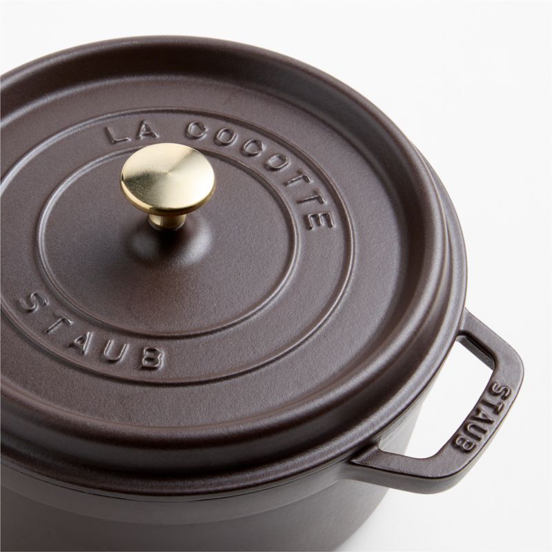 Staub ® Matte Espresso 4-Qt. Round Cocotte - image 5 of 11