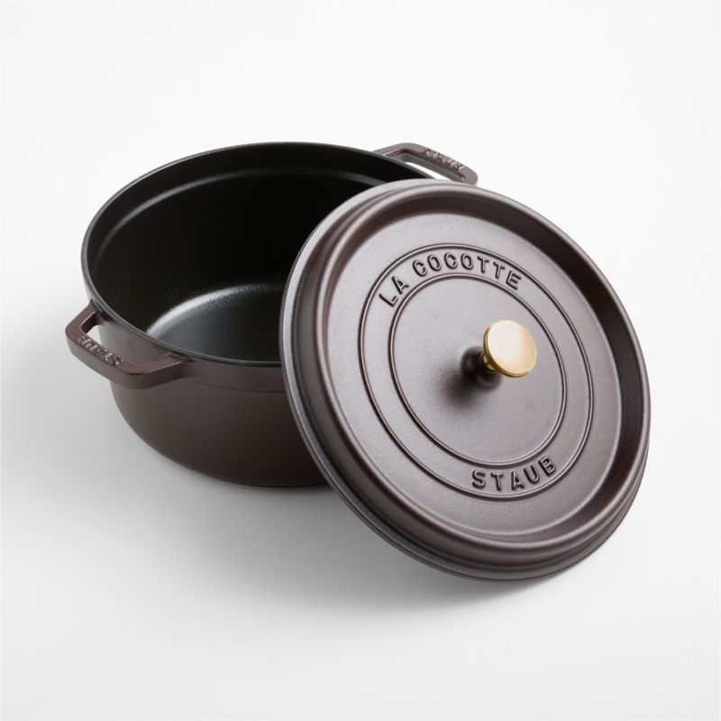Staub ® Matte Espresso 5.5-Qt. Round Cocotte - image 7 of 12