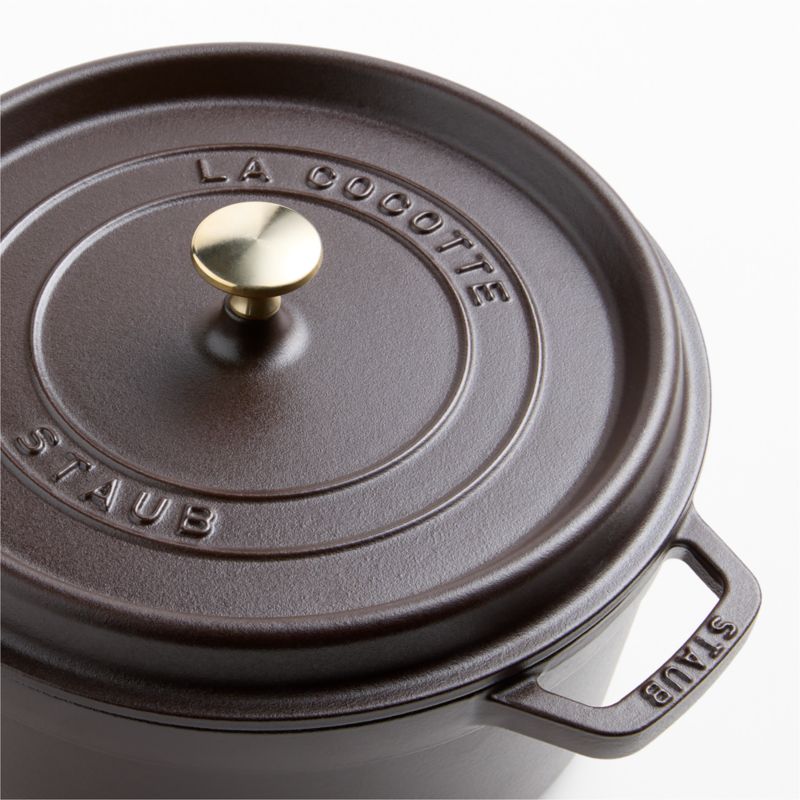 Staub ® Matte Espresso 5.5-Qt. Round Cocotte - image 6 of 12