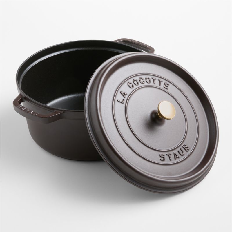 Staub ® Matte Espresso 7-Qt. Round Cocotte - image 7 of 12