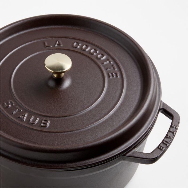 Staub ® Matte Espresso 7-Qt. Round Cocotte - image 6 of 12
