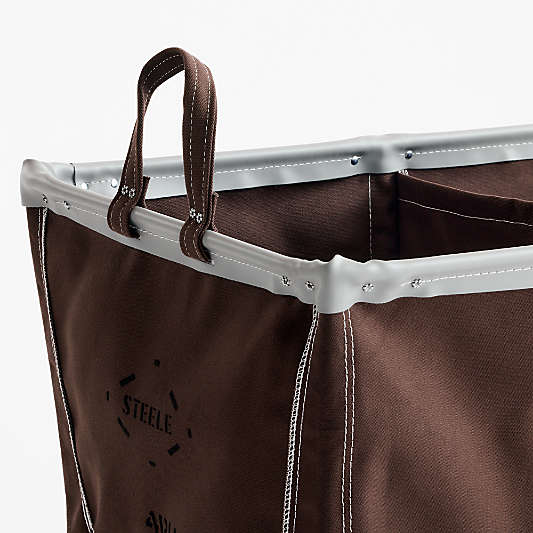 Steele ® Bourbon 4-Bushel Divided Sorter Elevated Rolling Laundry Hamper