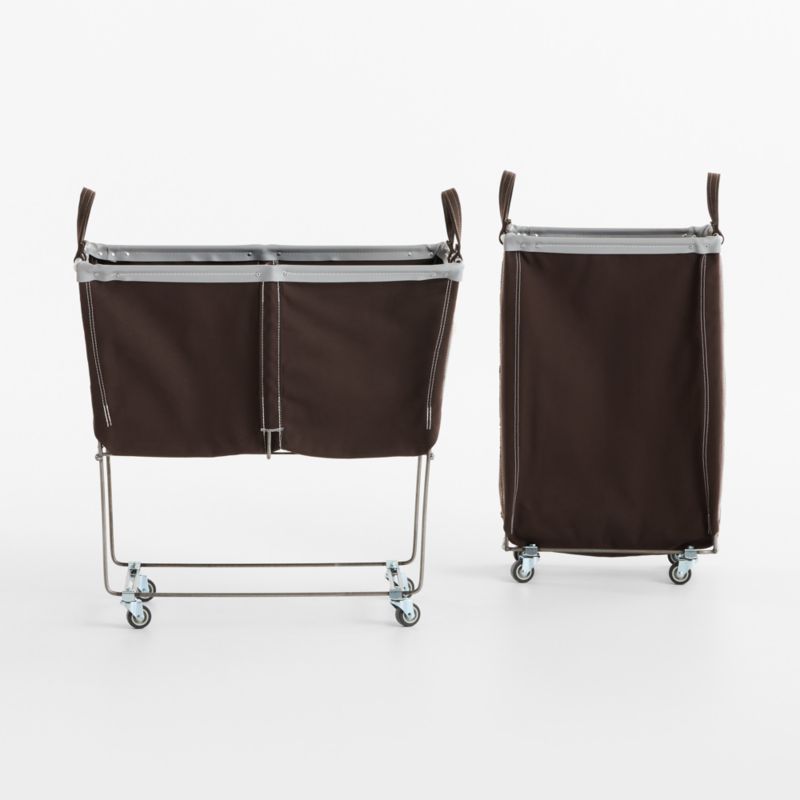 Steele ® Bourbon 4-Bushel Divided Sorter Elevated Rolling Laundry Hamper - image 3 of 4