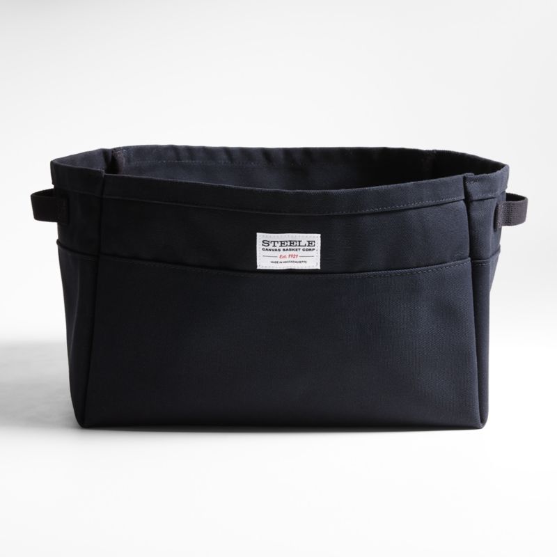 Steele ® Large Black Canvas Storage and Laundry Basket - image 2 of 4