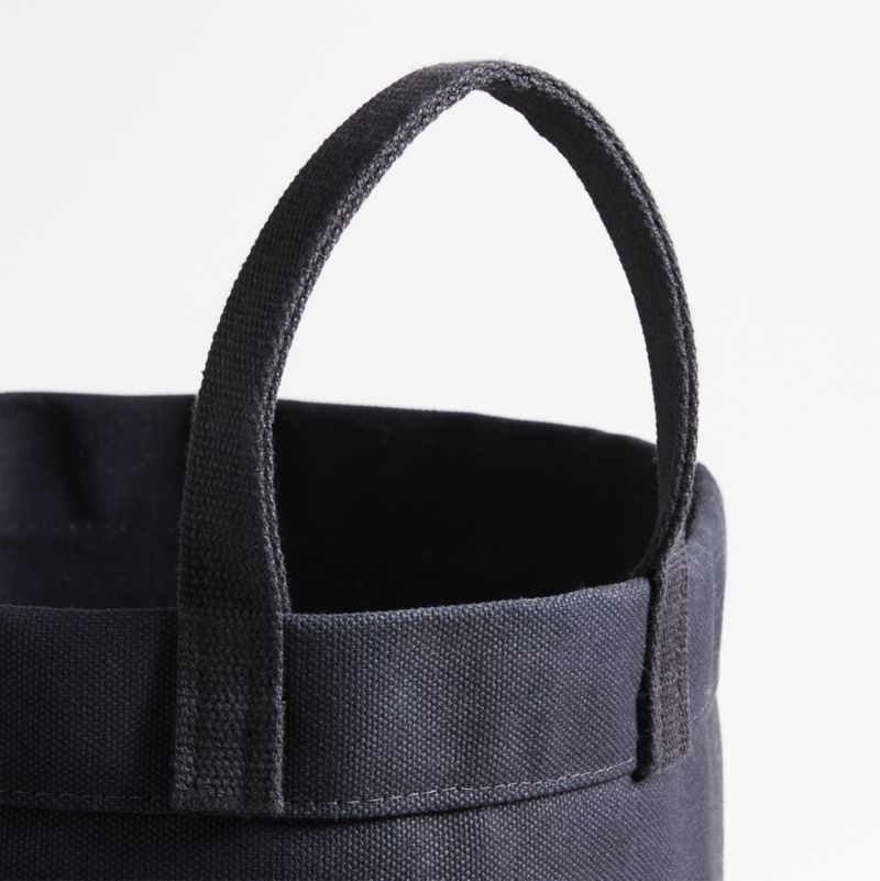 Steele ® Tall Black Canvas Storage and Laundry Basket - image 3 of 4