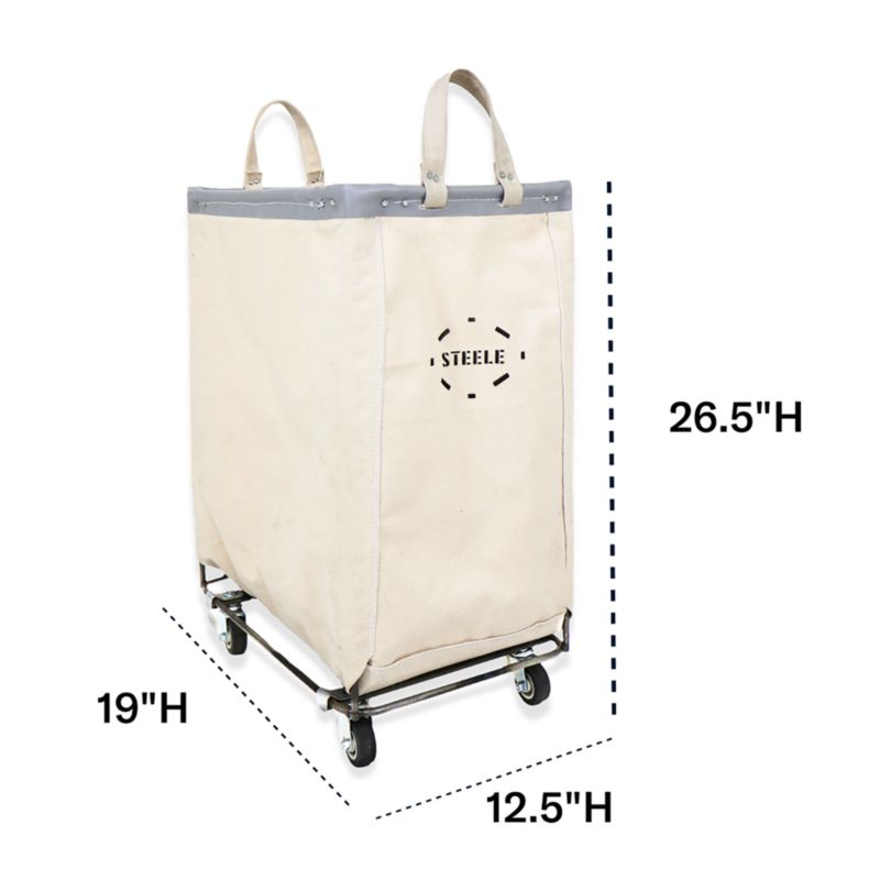 Steele ® Canvas Extra Small Vertical Rolling Laundry Hamper - image 2 of 3