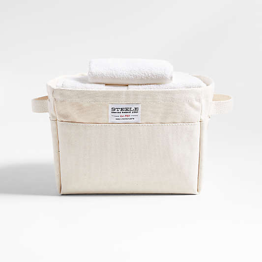 Steele ® Small Canvas Storage and Laundry Basket