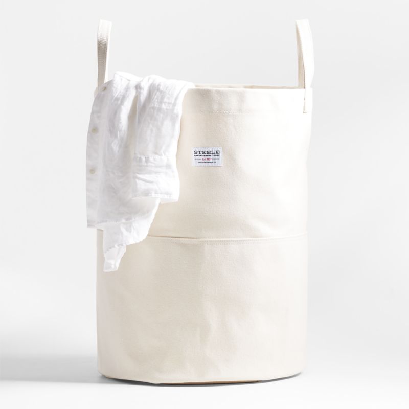 Steele ® Tall Canvas Storage and Laundry Basket - image 0 of 4