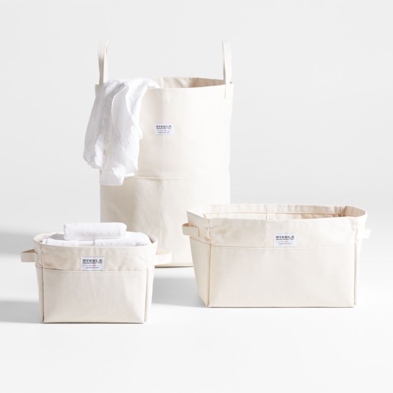 Steele ® Small Canvas Storage and Laundry Basket