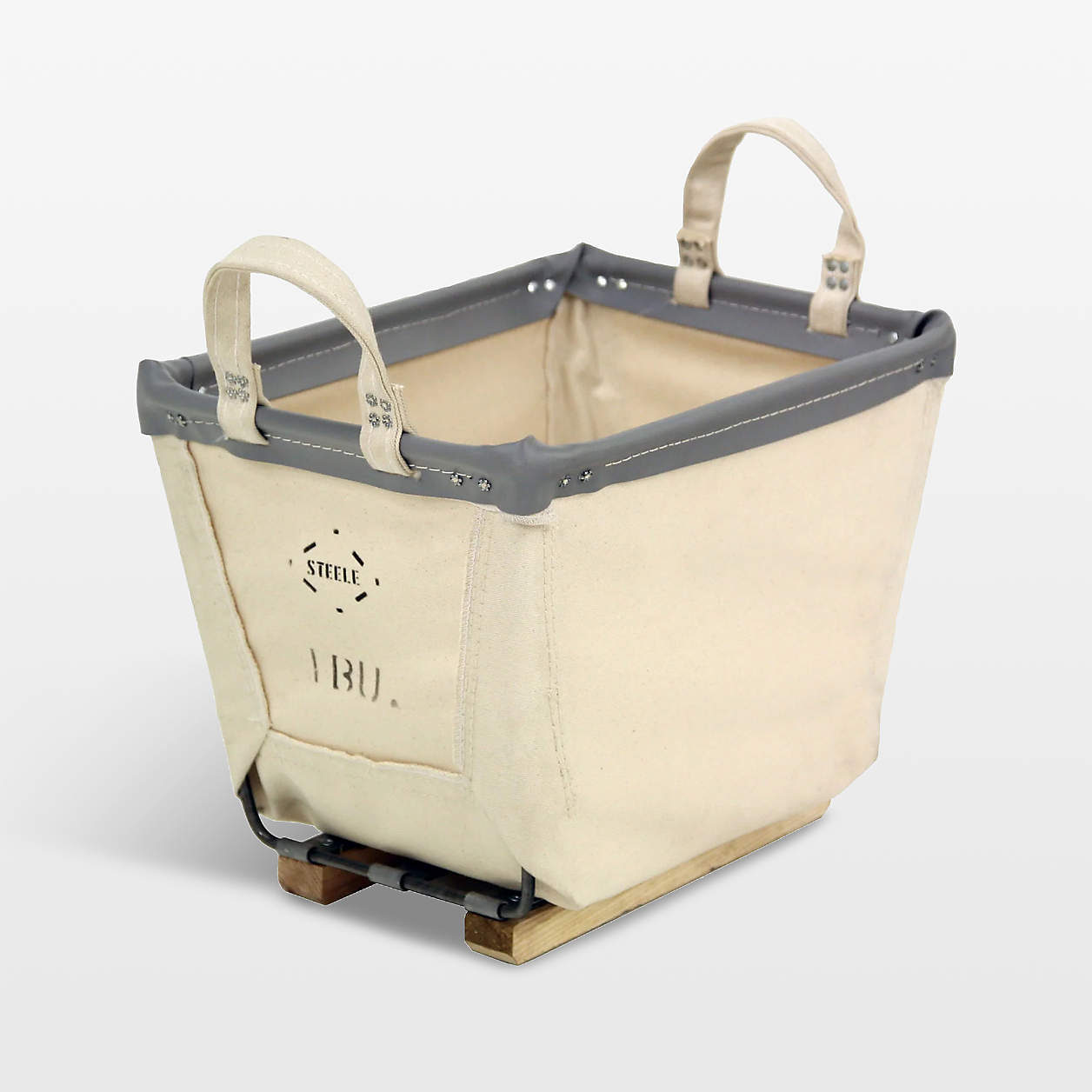 Steele Canvas Small 1Bushel Laundry Basket Crate & Barrel