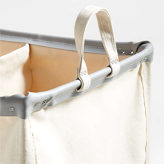 Steele ® Canvas 5-Bushel Divided Vertical Rolling Laundry Hamper
