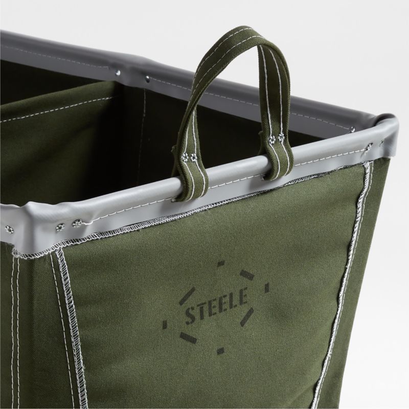 Steele ® Olive 4-Bushel Divided Sorter Rolling Laundry Hamper - image 2 of 6