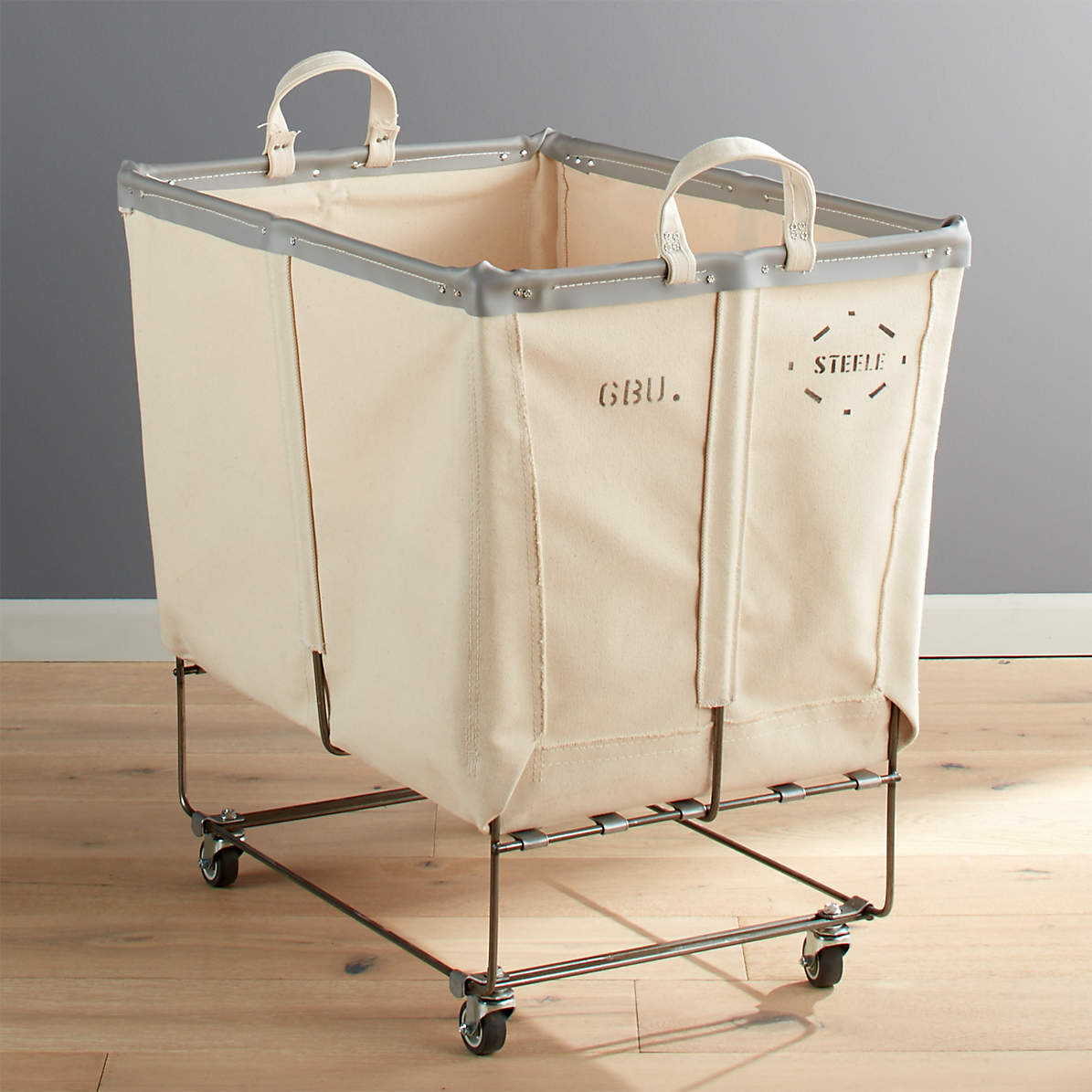 MYOYAY Laundry Sorter Cart with Wheels Collapsible Laundry Hamper Basket Trolley Foldable Commercial Rolling Laundry Cart with Steel Frame and