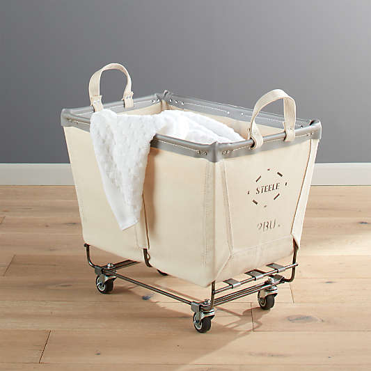 Steele ® Canvas 2-Bushel Rolling Laundry Hamper