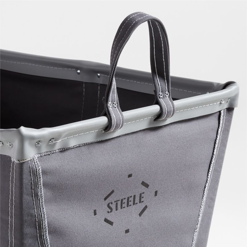 Steele ® Briquette Gray 3-Bushel Elevated Rolling Laundry Hamper - image 2 of 6