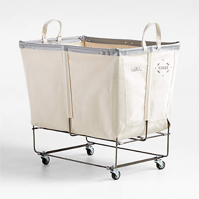 Steele ® Canvas 6-Bushel Elevated Rolling Laundry Hamper