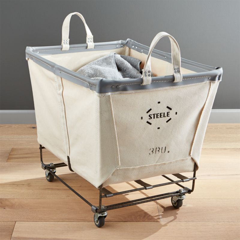 Steele ® Canvas 3-Bushel Rolling Laundry Hamper - image 1 of 5