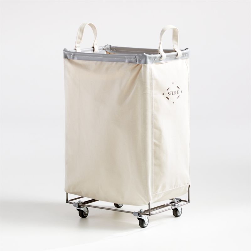 Steele 2.5-Bushel Canvas Vertical Laundry Bin + Reviews