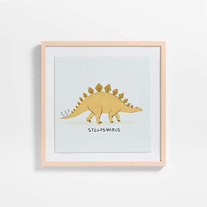 Stegosaurus Framed Wall Art Print