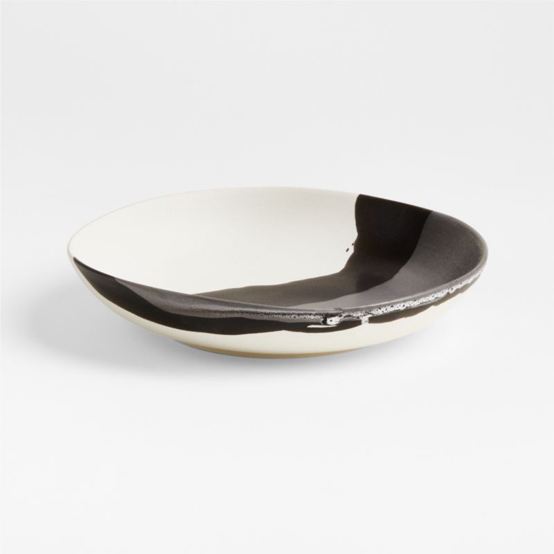 Stella Black and White Low Bowl