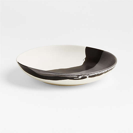 Stella Black and White Low Bowl