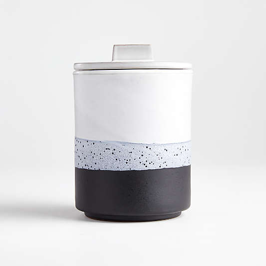 Stella Medium Black-and-White Canister