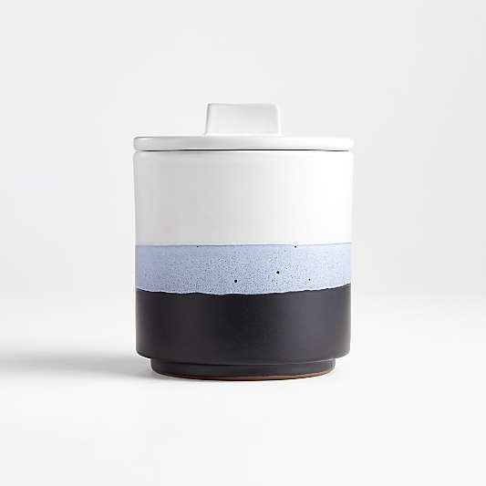 Stella Small Black-and-White Canister