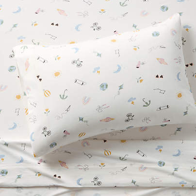 Comfy Tee Stellar Dreams 100% Organic Cotton Kids Twin Sheet Set
