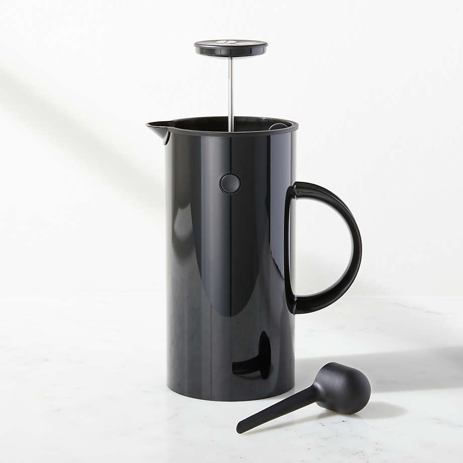 Stelton Black EM French Press Coffee Maker + Reviews Crate and Barrel