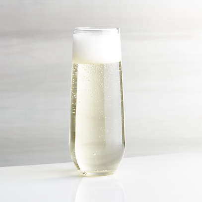 Stemless champagne shop glasses