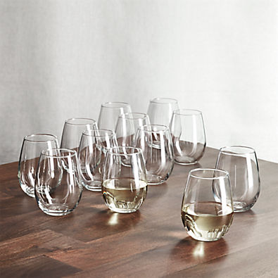 View Aspen 11.75-Oz. Stemless Wine Glasses, Set of 12 details