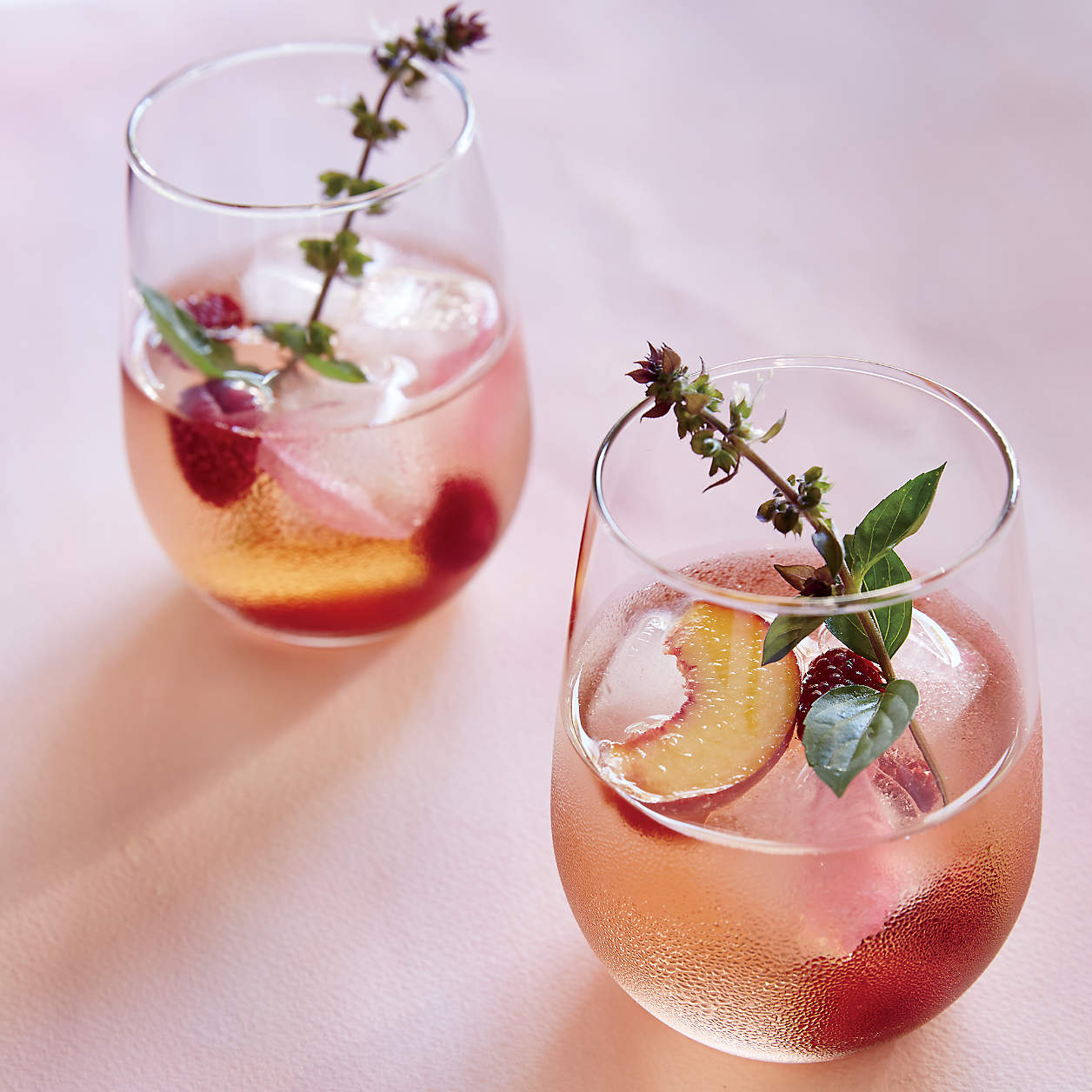 Aspen Stemless Wine Glasses Crate & Barrel