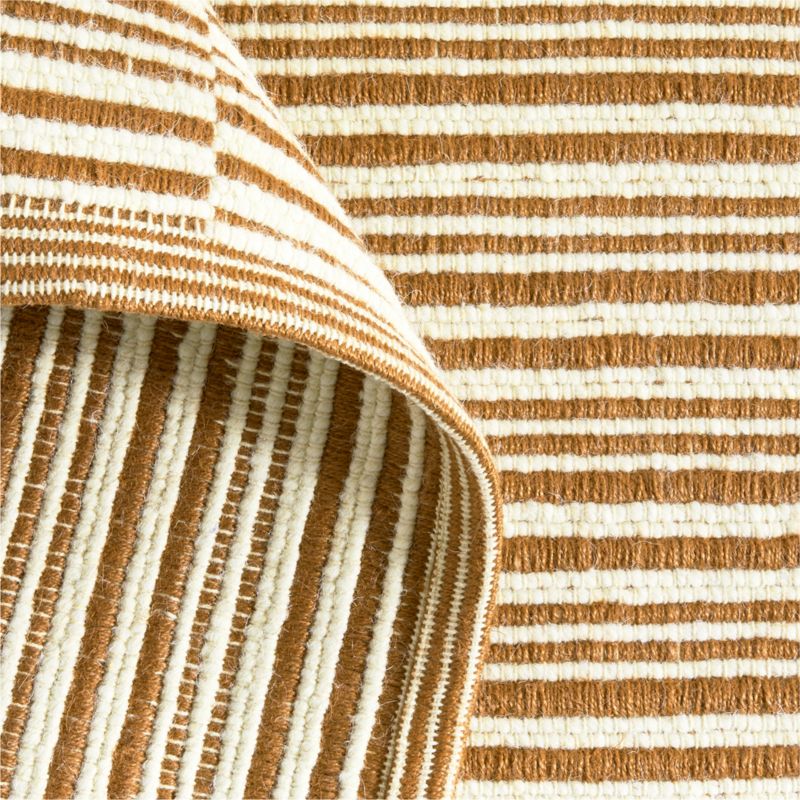 Stepped Flatweave Wool Canyon Orange Kids Area Rug 6x9 - image 3 of 6