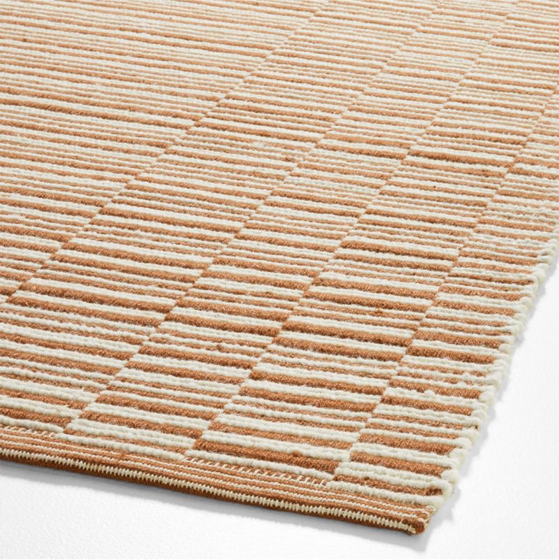 Stepped Flatweave Wool Canyon Orange Kids Area Rug 6x9 - image 5 of 6