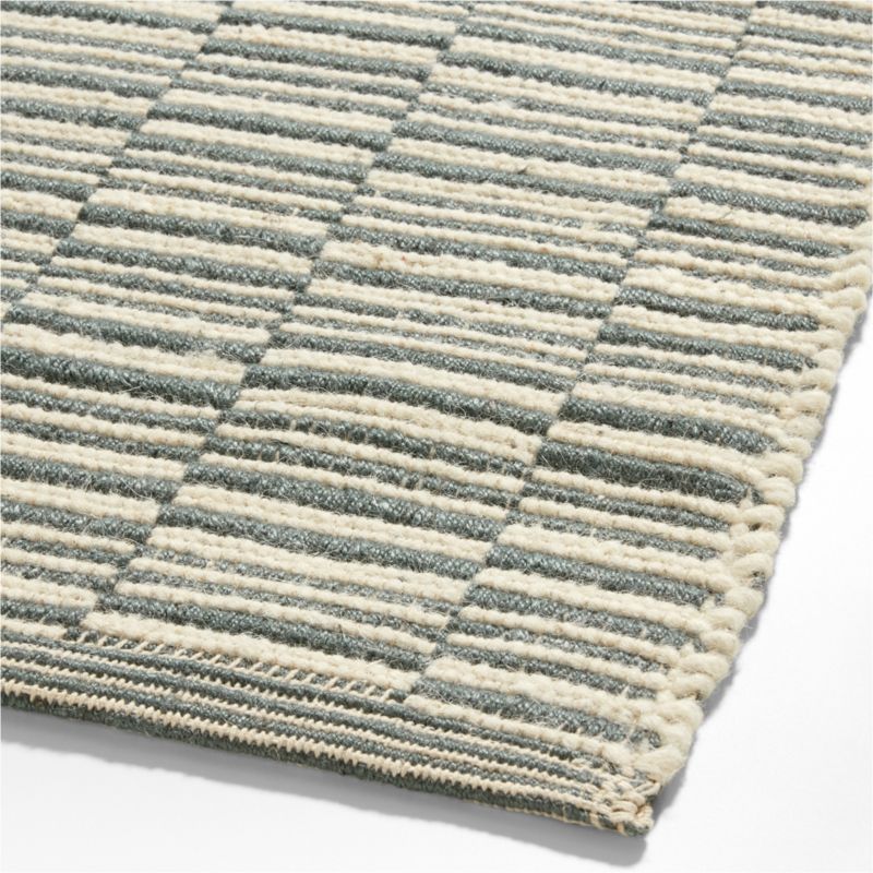 Stepped Flatweave Wool Dark Blue Kids Area Rug 6x9 - image 3 of 5