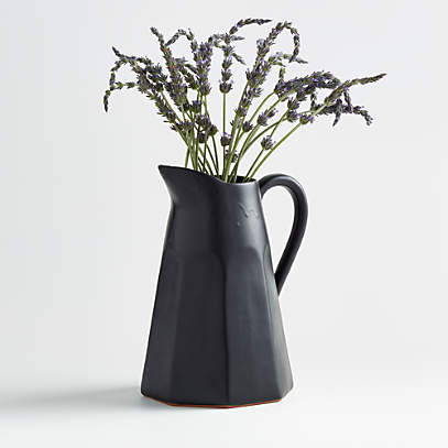 B 48 oz. Stoneware Pitcher, Matte Black – Midwest Modern Furniture